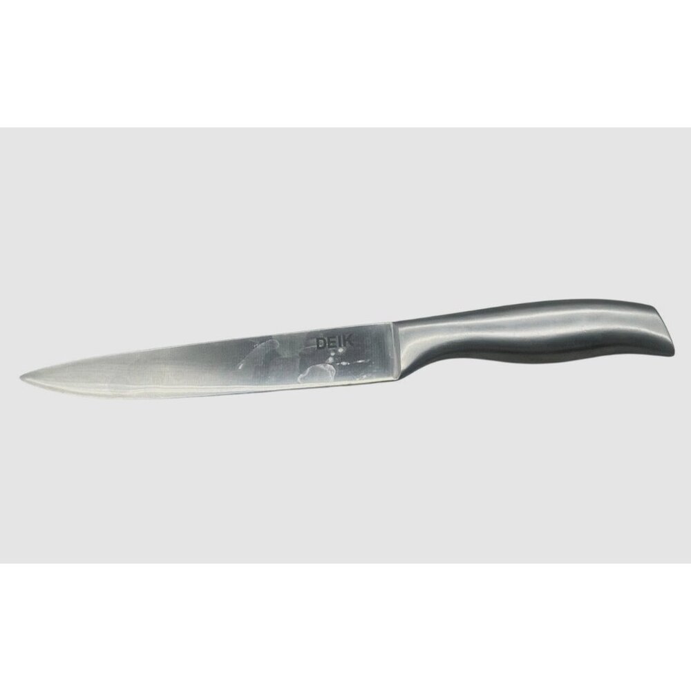 deik 8" carving kitchen knife steel handle & blade READ